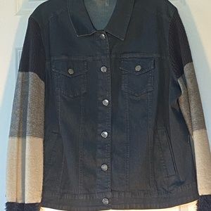 Mixed media Jean jacket